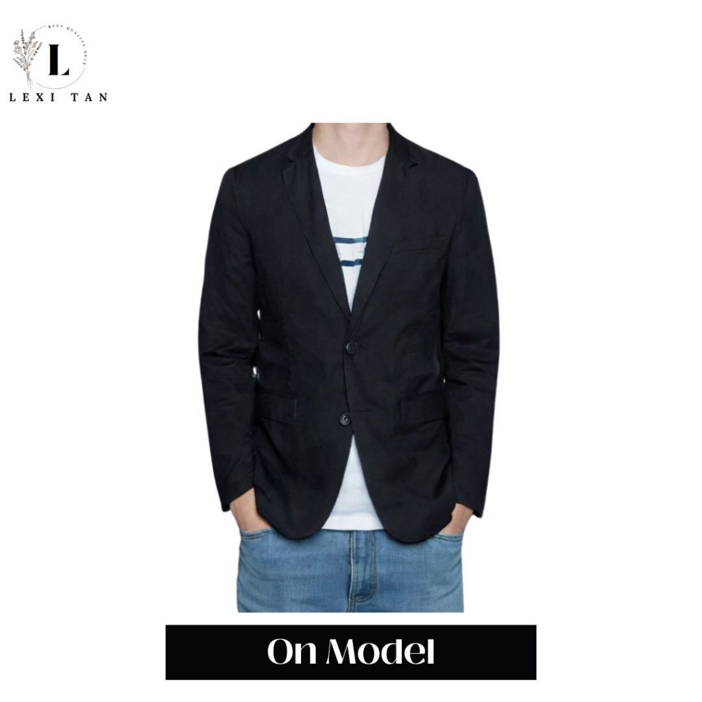 Jas Pria Warna Hitam merk ziozia (ukuran S)