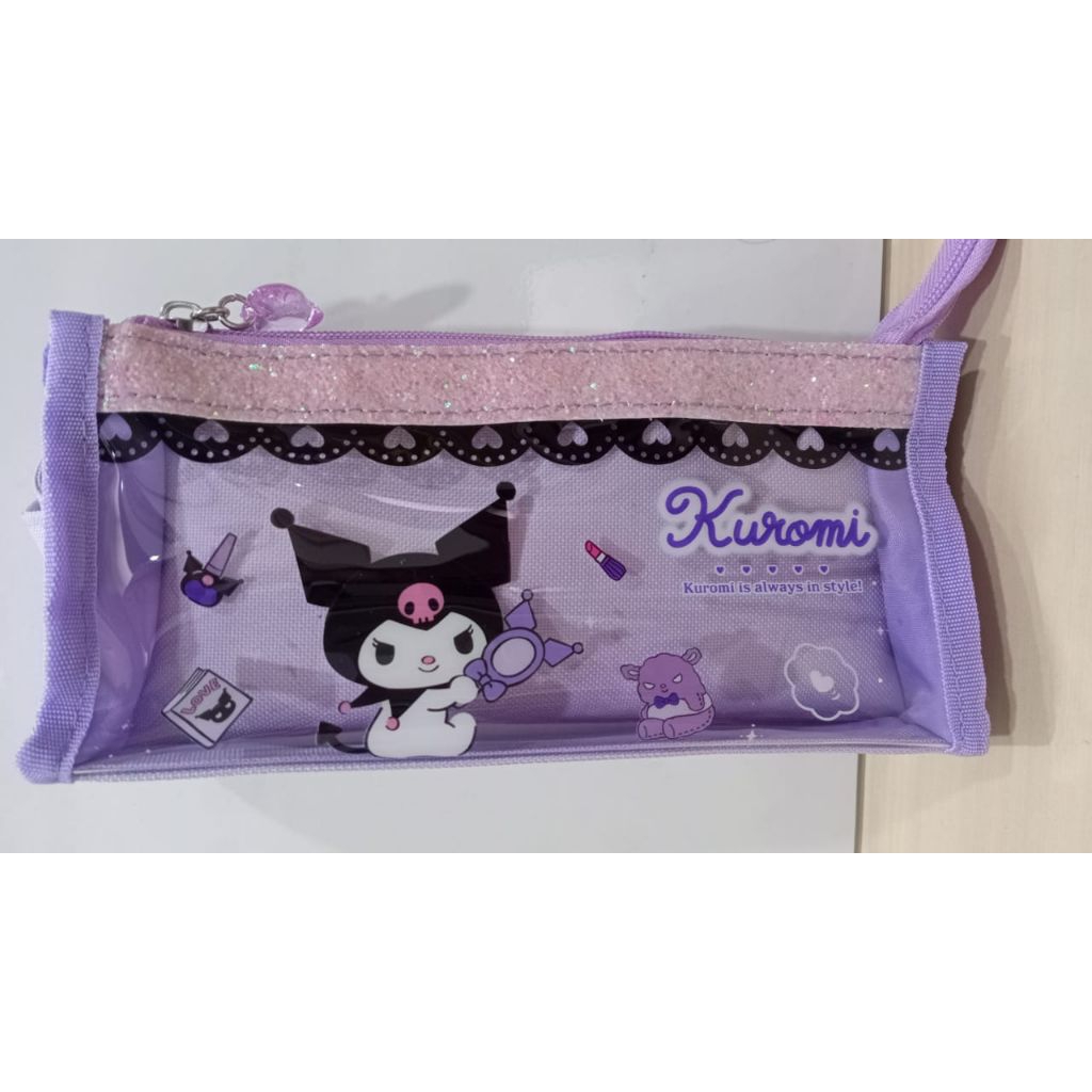 

GuangBo KT-031A Sanrio Kuromi Kotak Tempat Pensil Kain Ungu 22 x 10 x 6 cm