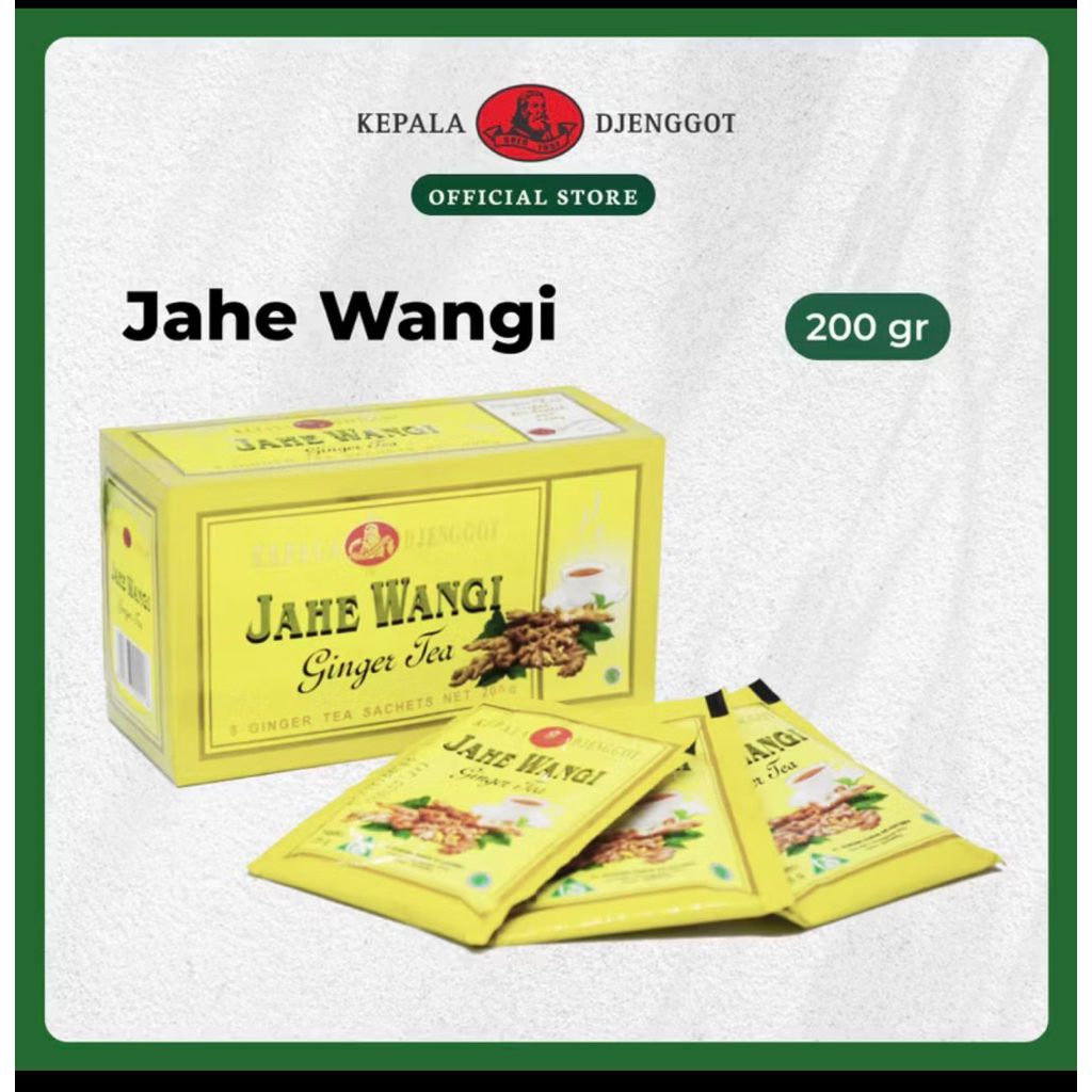 

Teh JAHE WANGI Kepala Djenggot 1box isi 8sachet 200gr