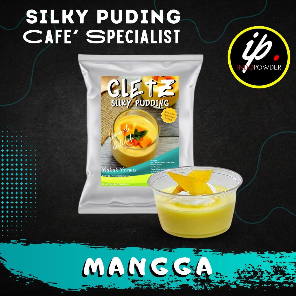

IP Jakarta - Bubuk SILKY PUDING MANGGA Puding Lembut Untuk Café, Waralaba dan Resto