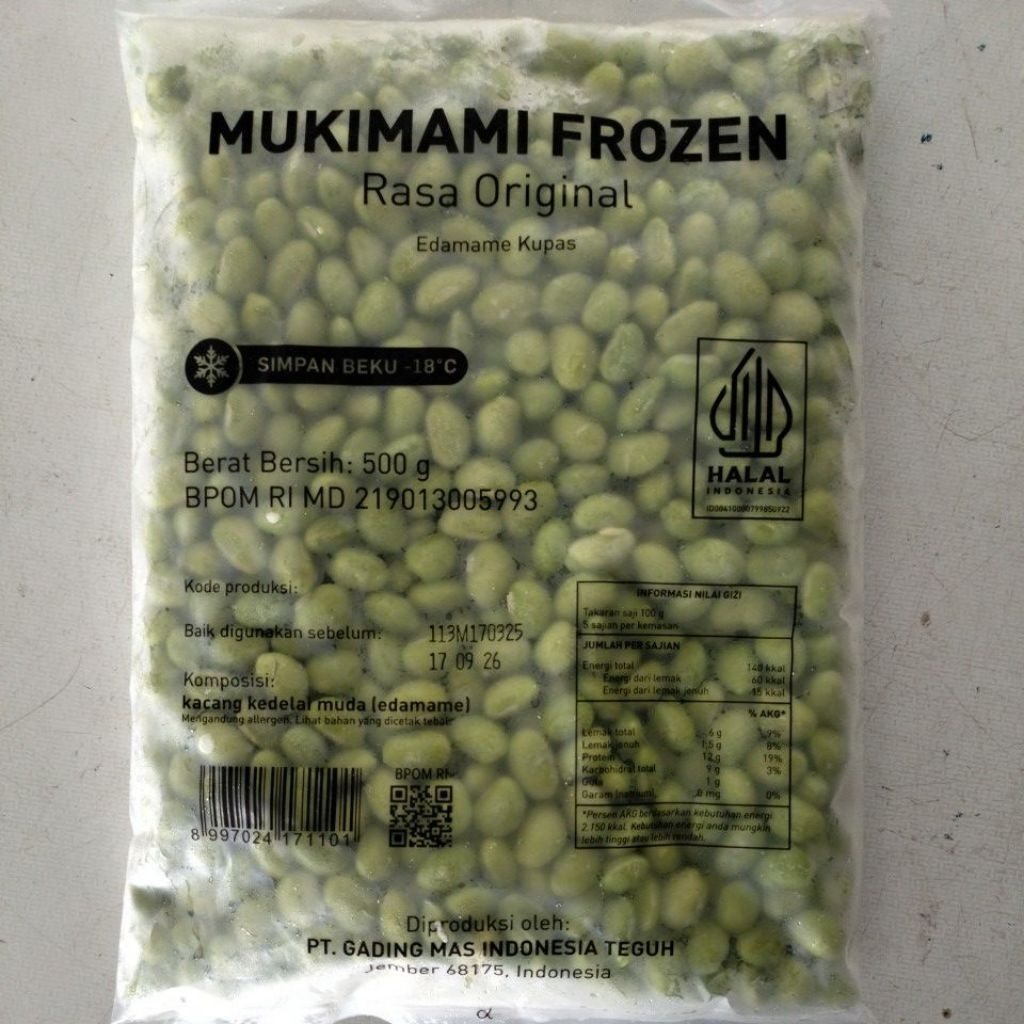 

Mukimame Kupas 500 gr