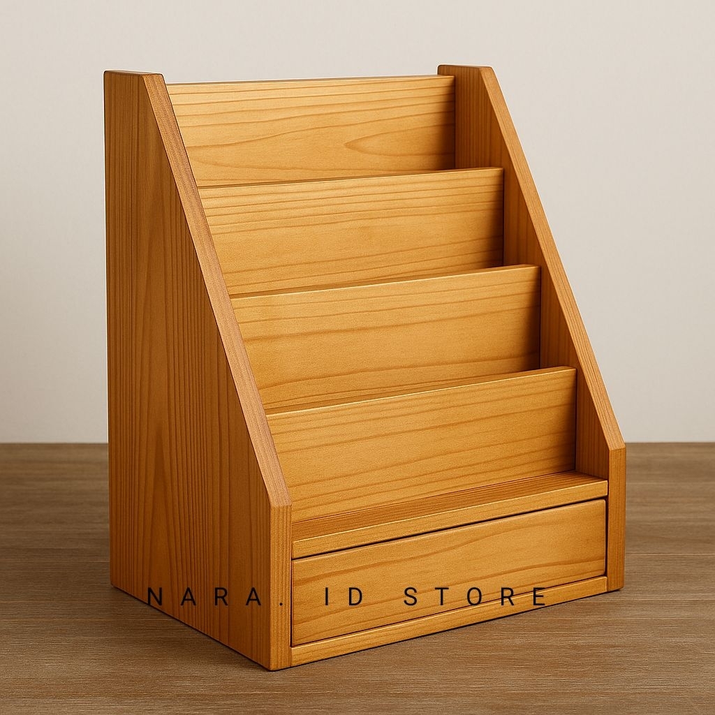 Rak Display Etalase Kayu – Untuk Bungkus Produk Kecil / Retail