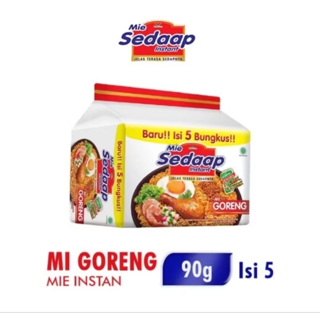

Sedap Mie Instan Goreng 1pck (Isi 5 x 91g)
