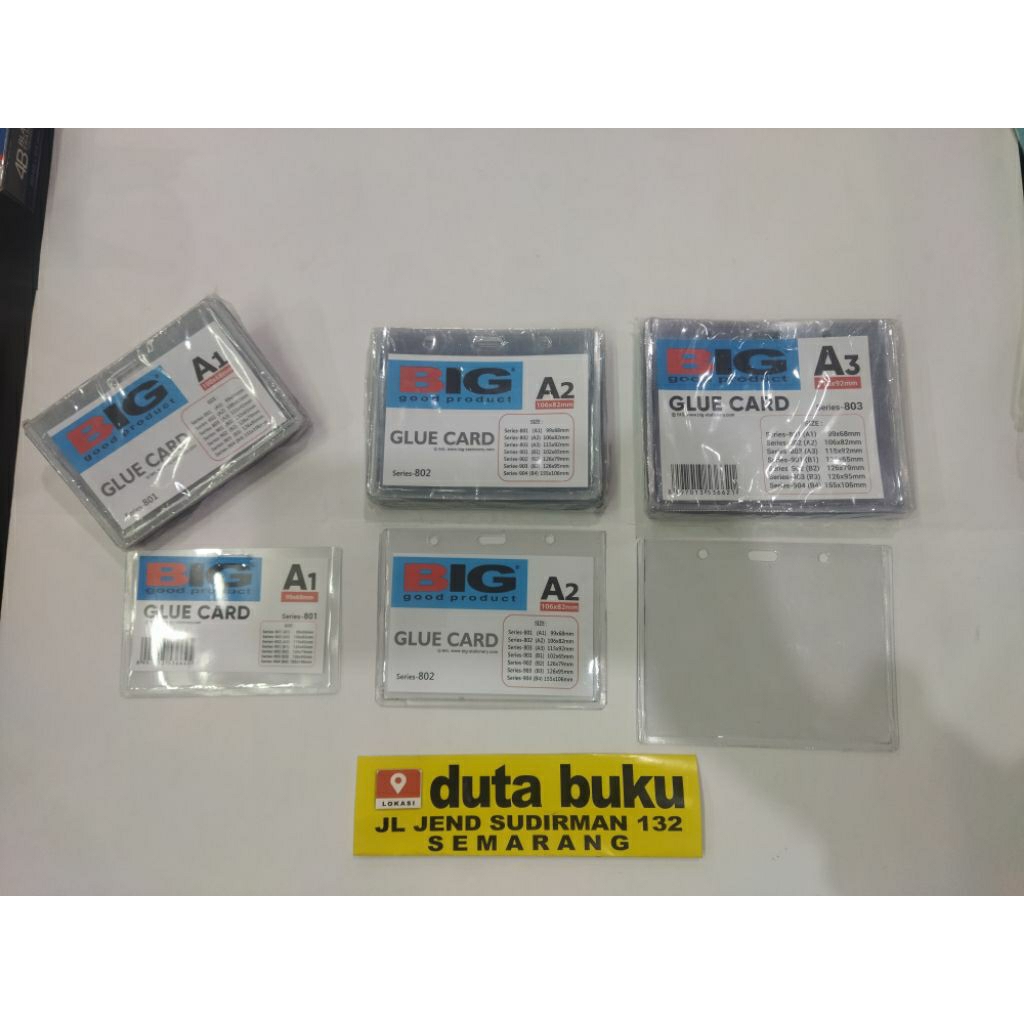 

Tempat ID Card Mika Plastik / Name Tag Bening BIG Ukuran A1/A2/A3 B1/B2/B3/B4 (20pcs)