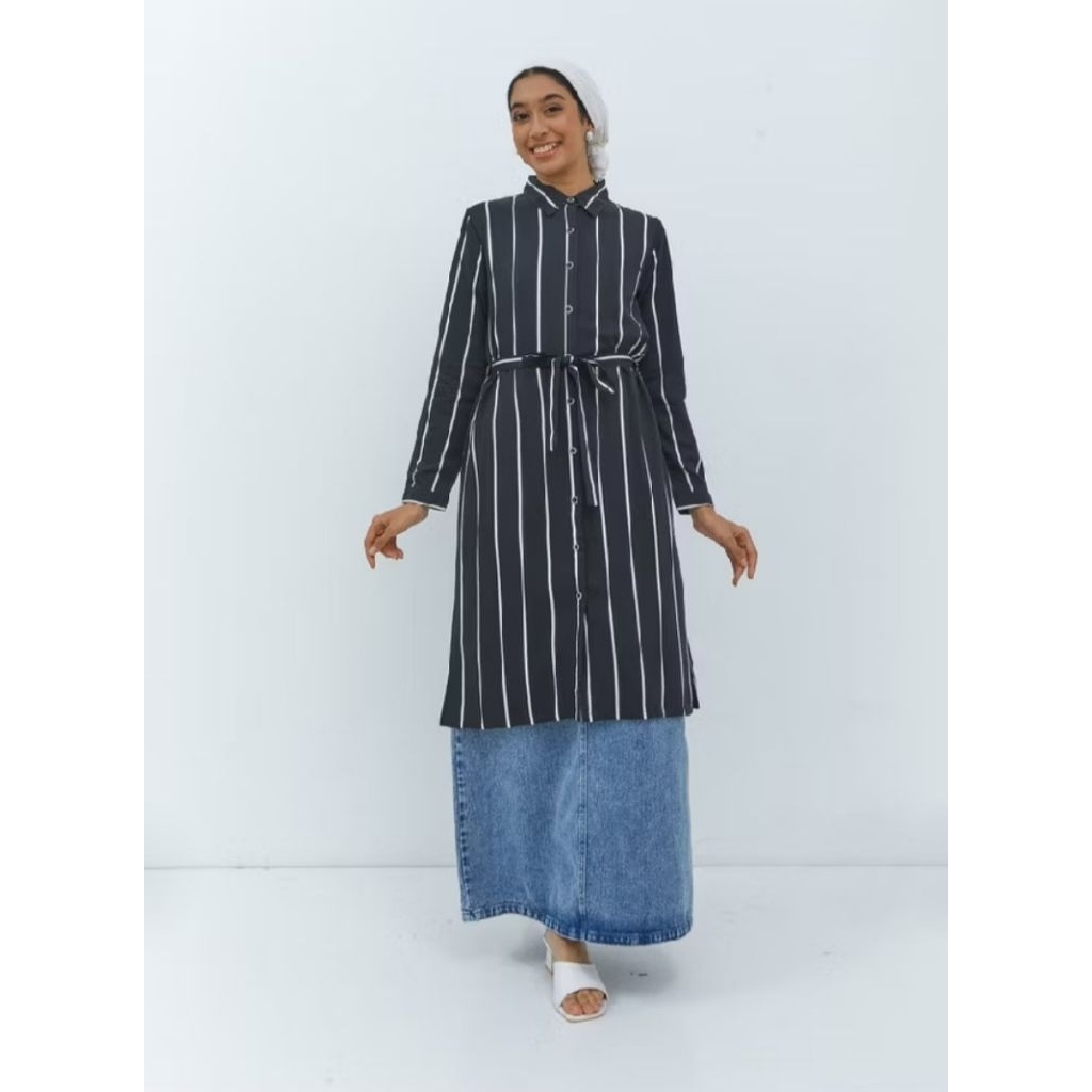 Tunik geela-mona black geela tunik wanita