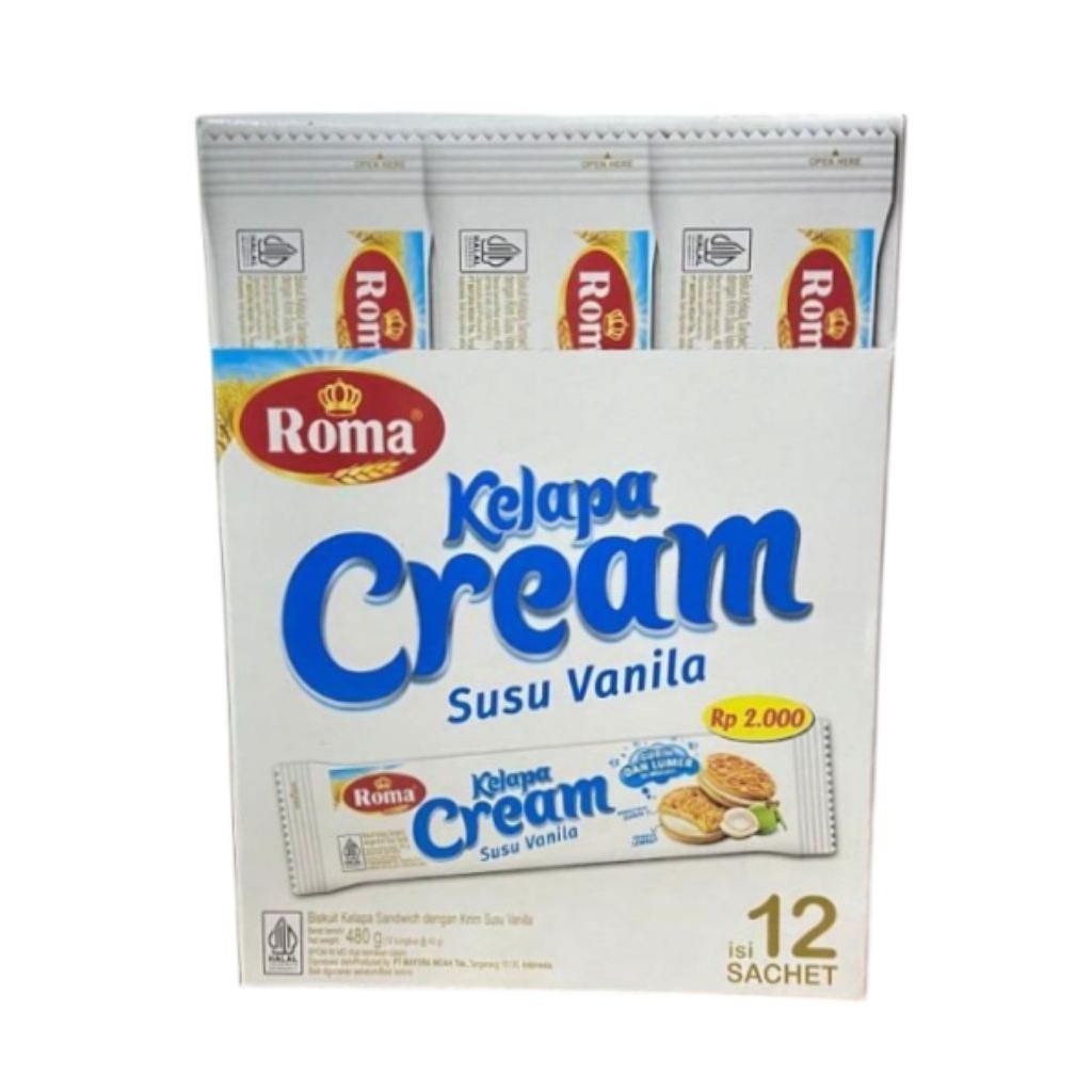 

Roma Cream Vanila / Roma Kelapa Cream Vanilla Box