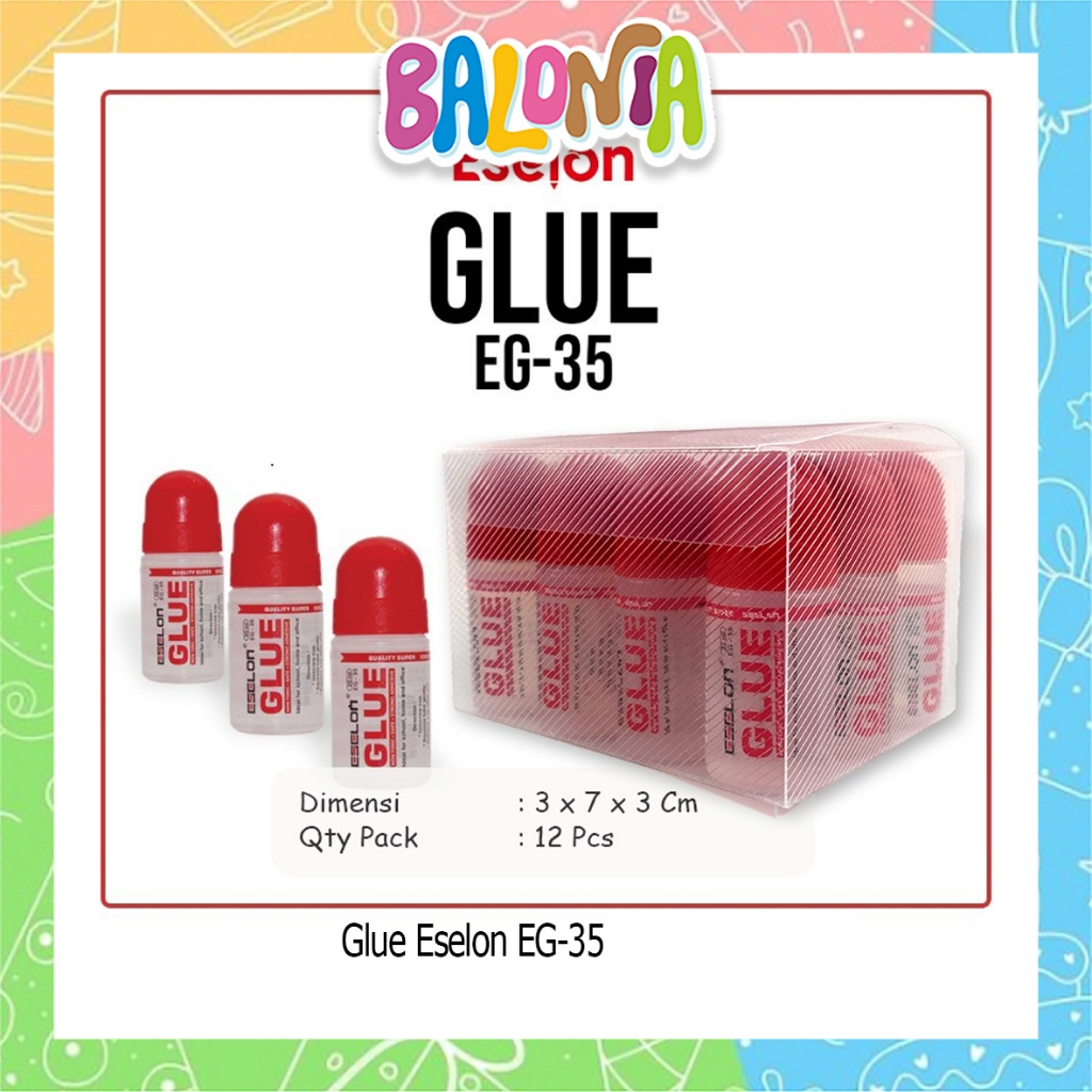 

(1pcs) Lem Glue Eselon EG-35, lem kertas praktis, gluestick, lem cair