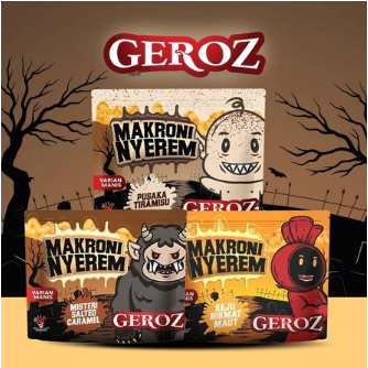 

Ready Stok"GEROZ - VARIAN MANIS - MAKRONI NYEREM BUNDLING 3 RASA
