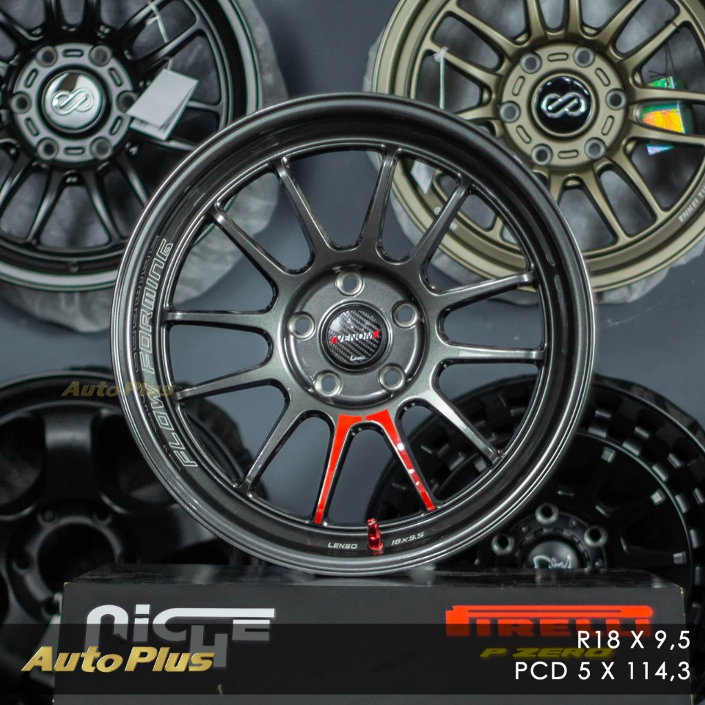 VELG LENSO VENOM 5 RING 18 PCD 5×114,3 Hyperdark