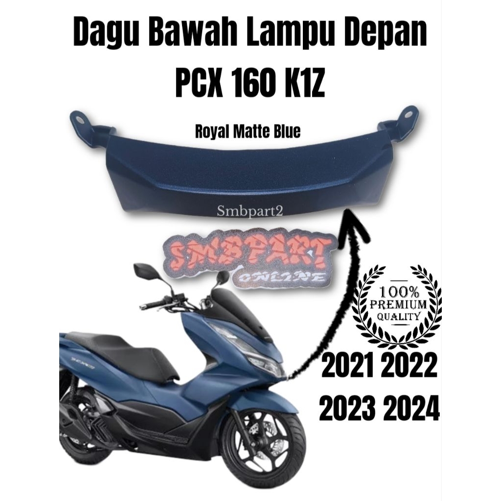 Cover Front center FR dagu BD tengah bawah lampu depan PCX 160cc K1Z gen 1 type ABS CBS 2021 2022 20