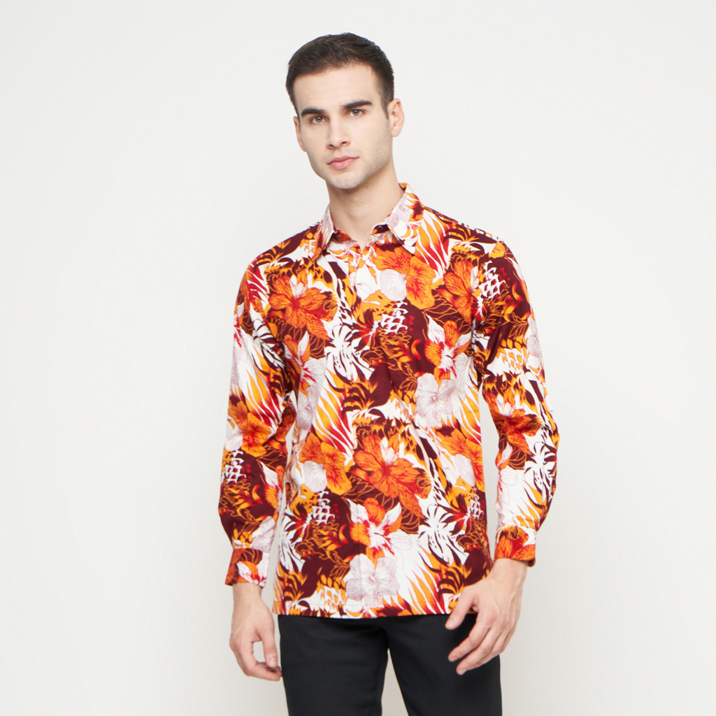 [Krisna Wahyu] Batik Pria Katun Lengan Panjang