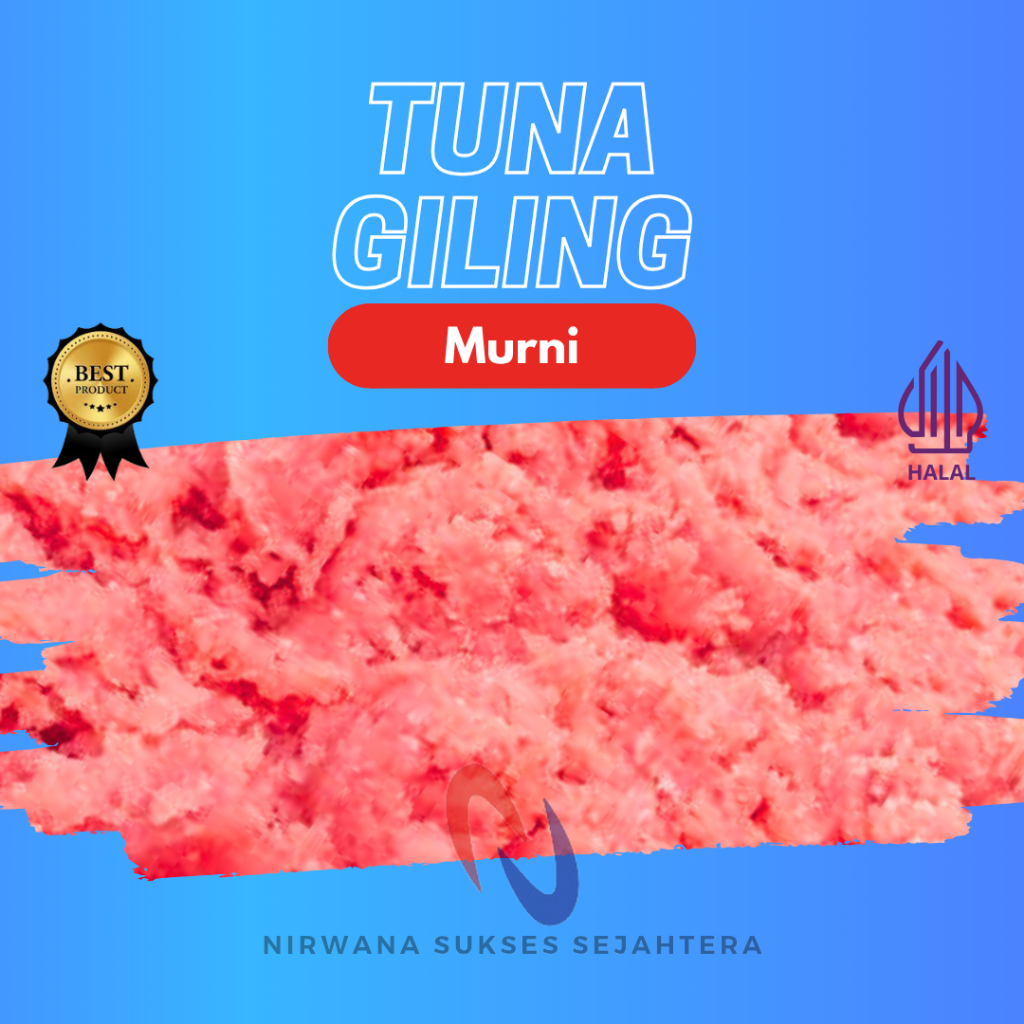 IKAN TUNA GILING MENTAH / MINCED TUNA RAW FOOD (ANJING - KUCING)