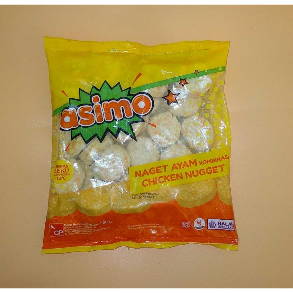 

ASIMO NAGET AYAM COIN 500 GRAM (CHICKEN NUGGET)