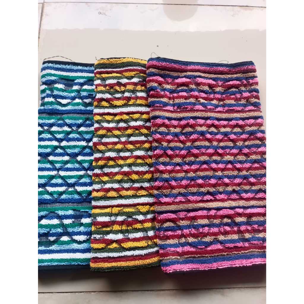 keset kaki handuk motif salur keset kaki terlaris