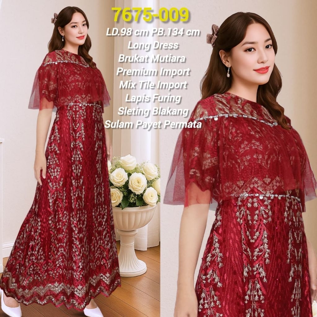 LONG DRESS BRUKAT TILE