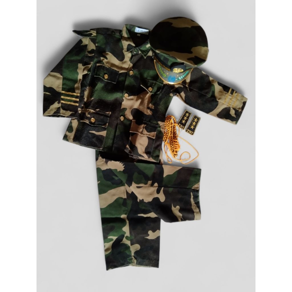 FREE ONGKIR PRELOVED BAJU PROFESI ANAK TENTARA
