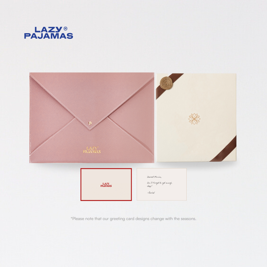 

Lazy Pajamas ADD ON: Gifting Kit | Hard Box / Gift Box | Greeting Card | Leather Pouch | Paper Bag
