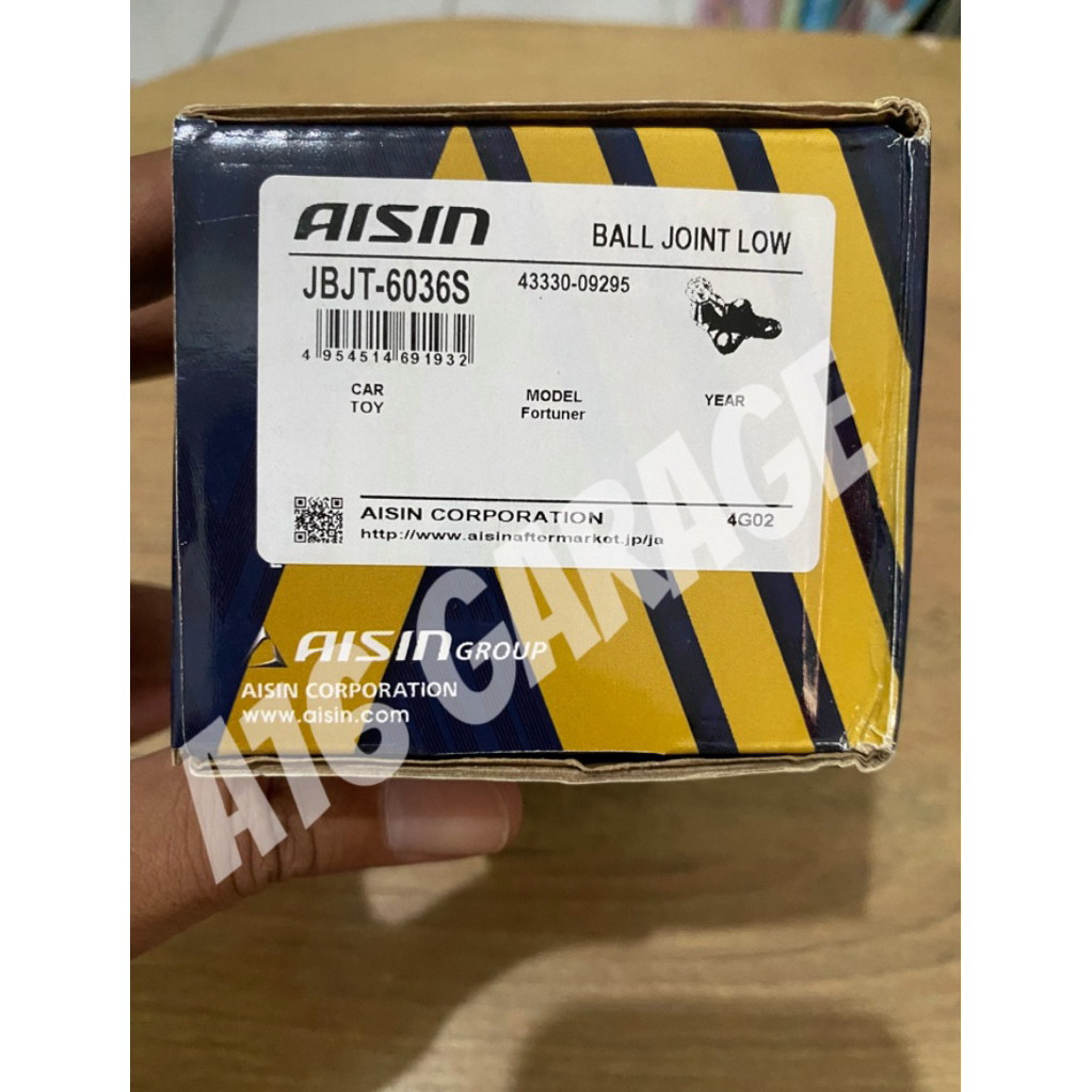 Ball Joint low / bawah Fortuner, Innova, Hilux (2 pcs) merk AISIN Japan original