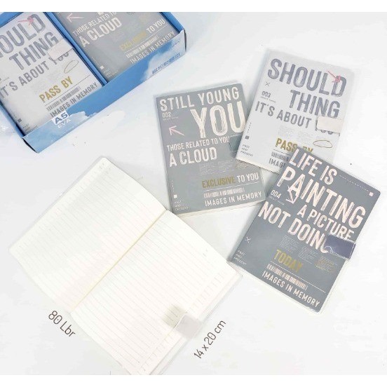 

Cindy Notebook Buku Tulis A5 Cover Mika Gesper Magnetik Isi 80 Lembar
