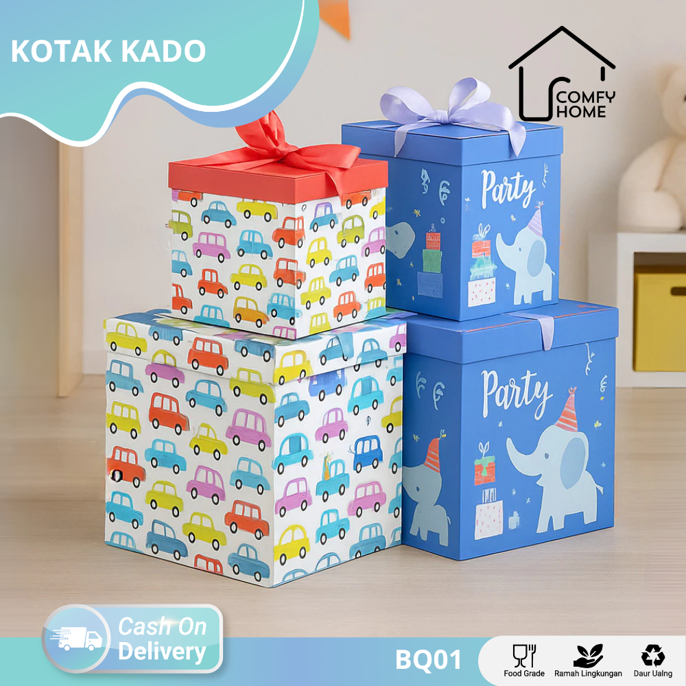 

Gift Box / Box Kado / Kotak Kado / Kotak Hadiah / Kotak Hampers / Box Hampers | BQ01-BQ02