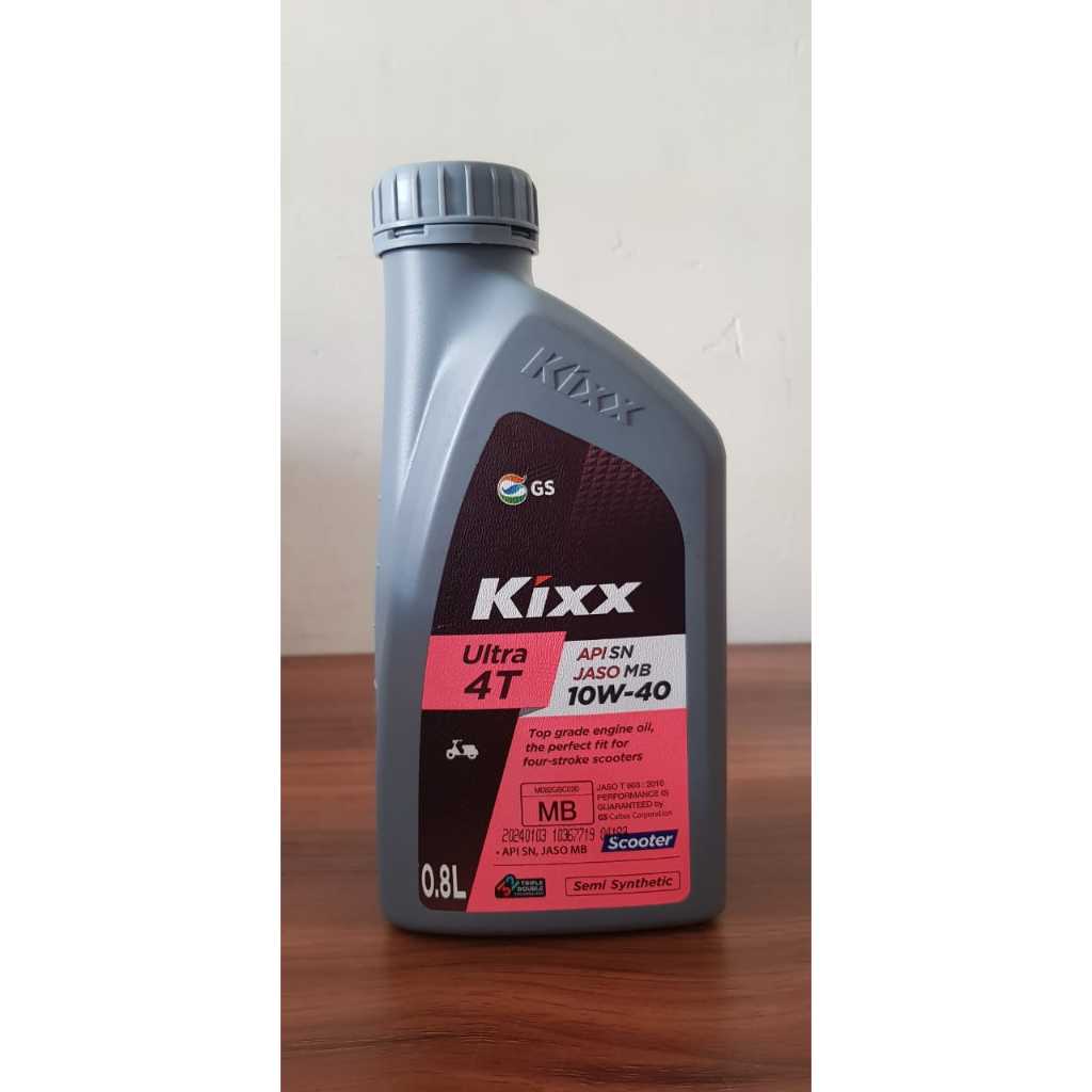 KIXX ULTRA 4T SN JASO 10W-40 SCOOTER OLI MOTOR 0.8L dan 1L