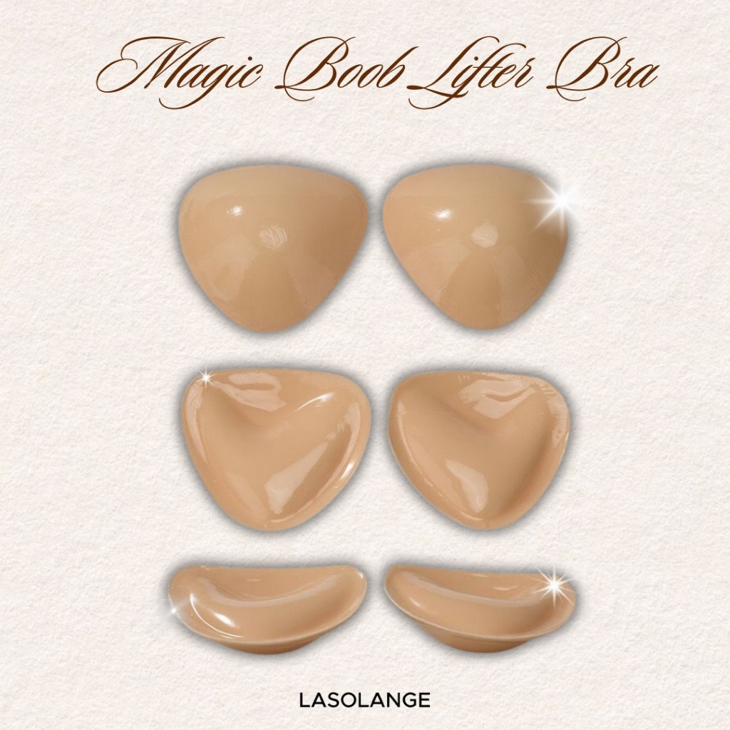 MAGIC BOOB LIFTER BRA | Seamless Silicone Push Up Triangle Bra Pad | Magic Bra Insert | Strapless Ba