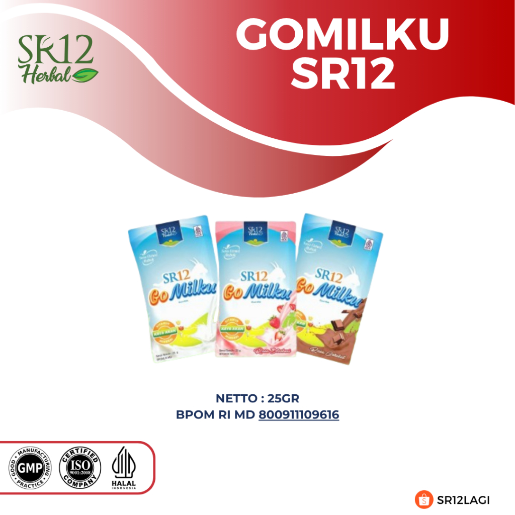 

GoMilku SR12 Sachet Susu Kambing Etawa Herbal Tidak Amis Praktis