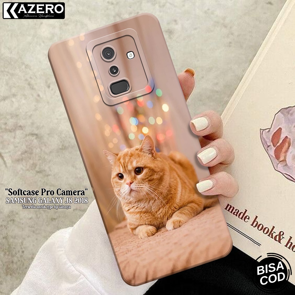 Case Hp Samsung Galaxy J8 2018 - Case Kucing - Softcase Samsung J8 2018 Terbaru - Casing Samsung J8 