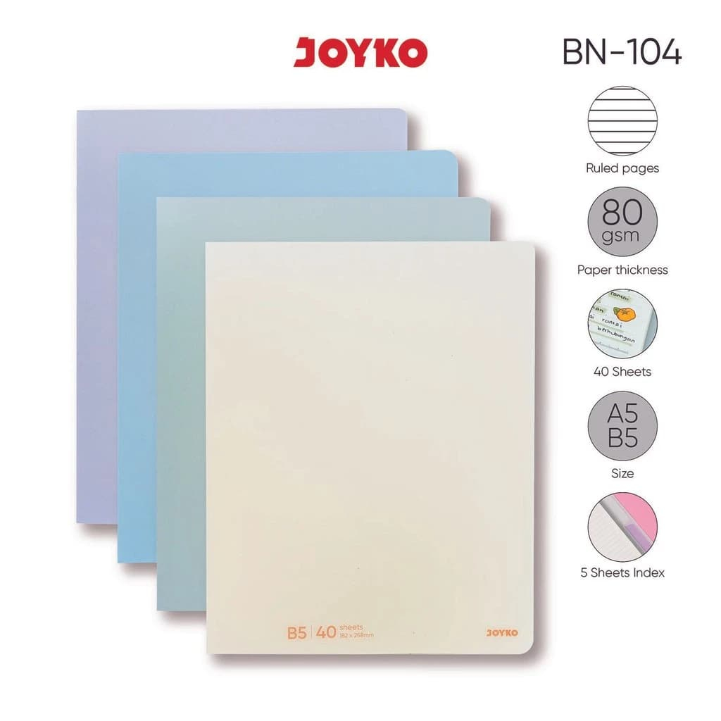 

JOYKO Binder Note BN-104 A5~B5