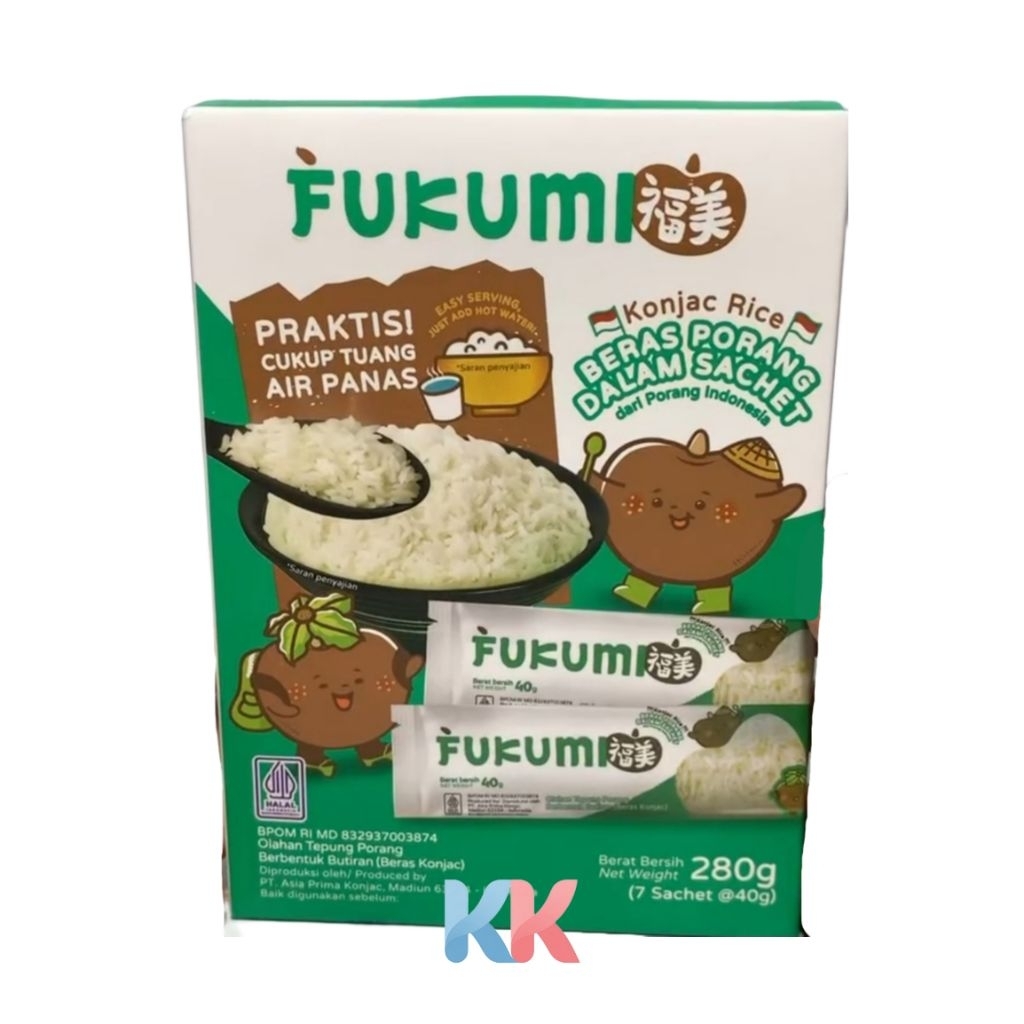

Beras Porang Fukumi Box (Sachet 7x40 gr)/Pouch 1kg