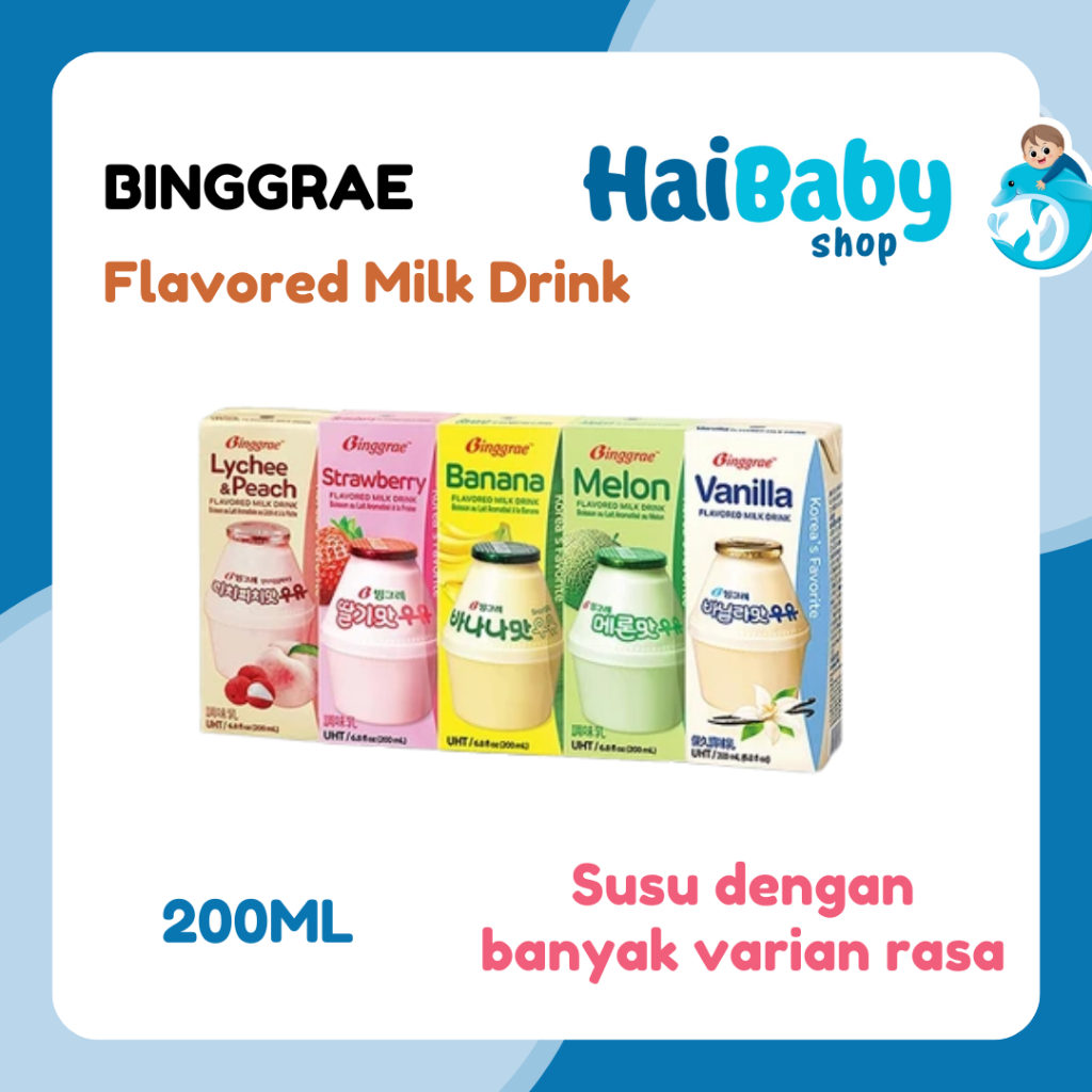 

Binggrae Banana Flavored Milk Drink 200ml