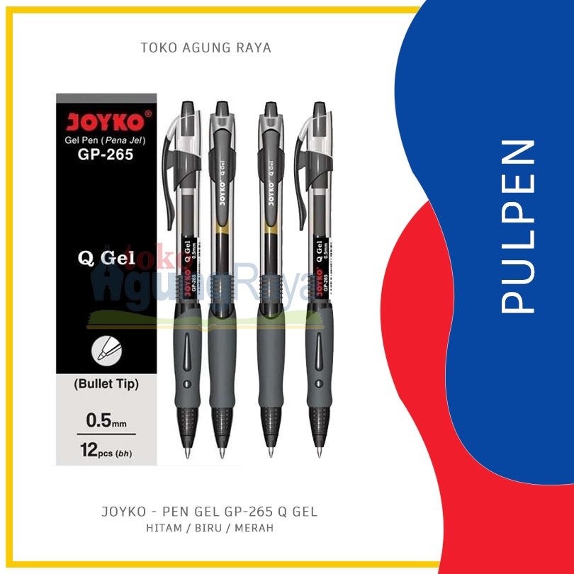 

[PCS/SATUAN] PEN GEL GP-256 Q GEL 0.5MM JOYKO