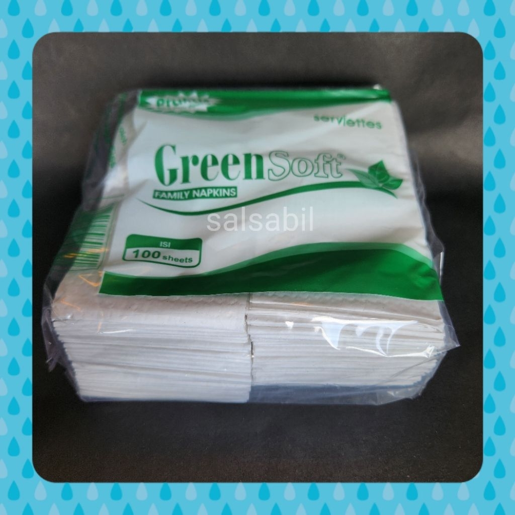 Tisu green soft napkin 100 sheet