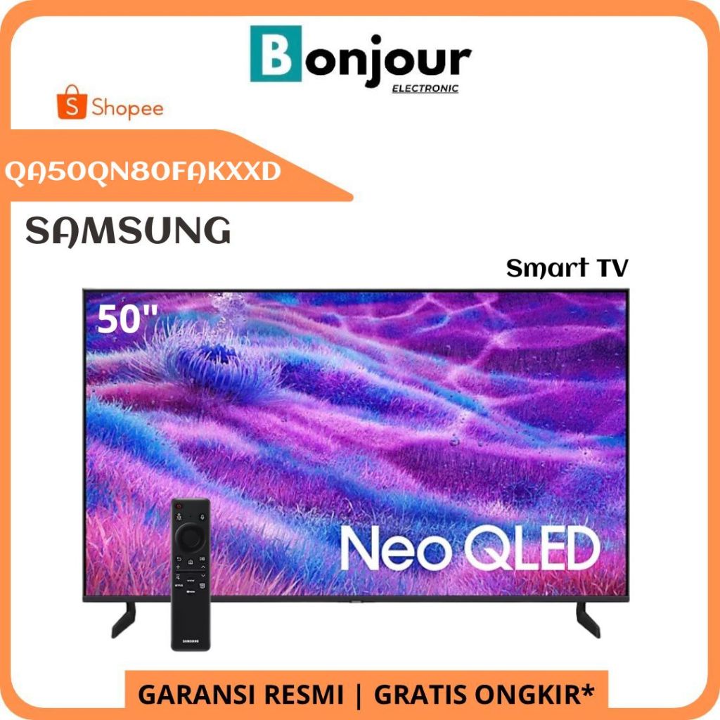 Samsung TV 50 Inch QN80F Neo QLED 4K UHD Smart TV Samsung QA50QN80FAKXXD 50QN80F