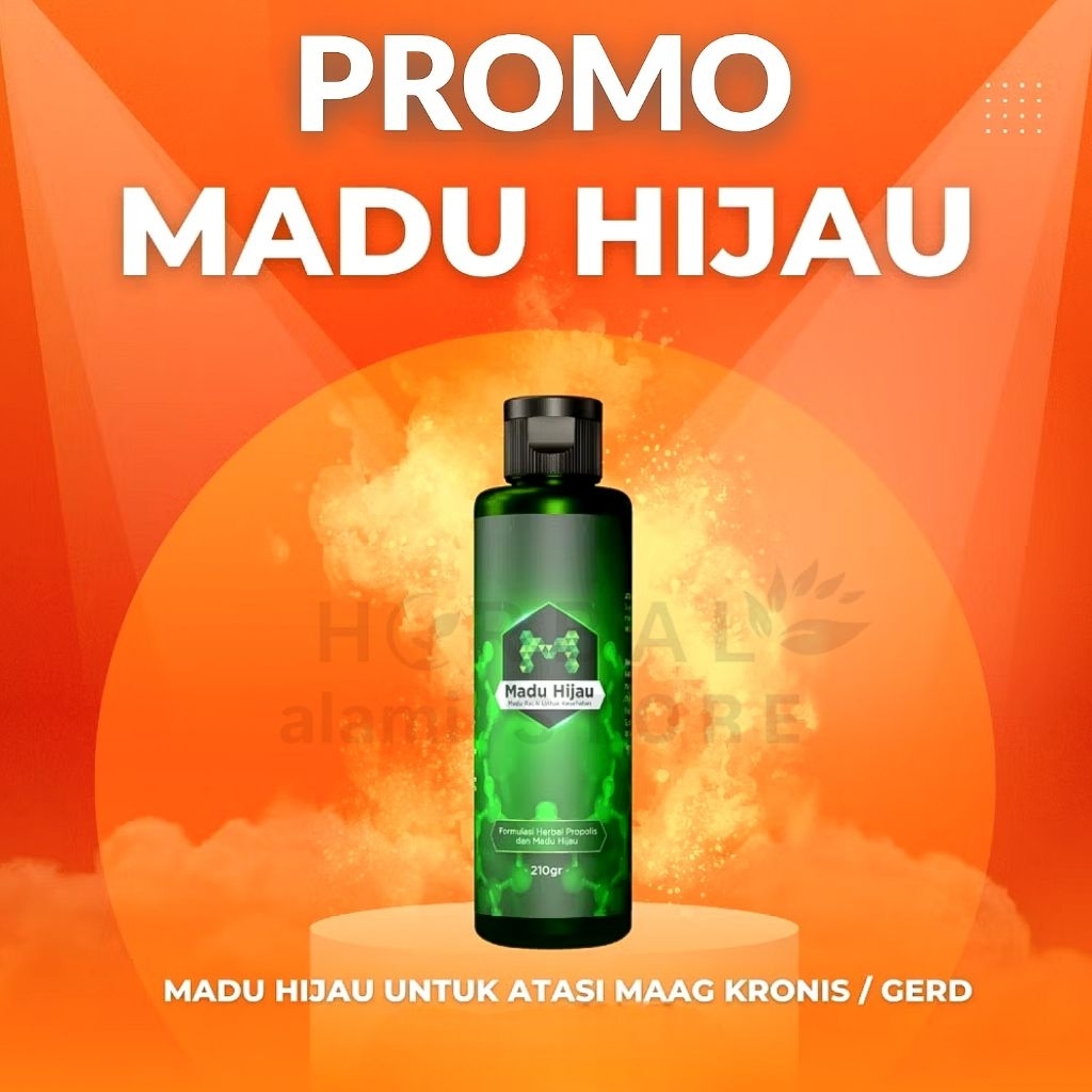 

madu hijau asli 210ml obat lambung kronis - kanker lambung - maag kronis - gerd - mual kembung - nyeri ulu hati - nyeri dada - psikomatis - susah bab - sembelit - vertigo