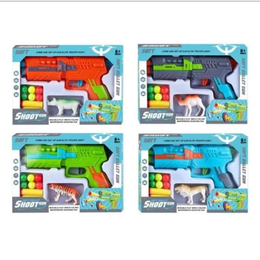 Mainan Anak Soft Gun Soft Bullet Mainan Tembakan Anak Soft Gun