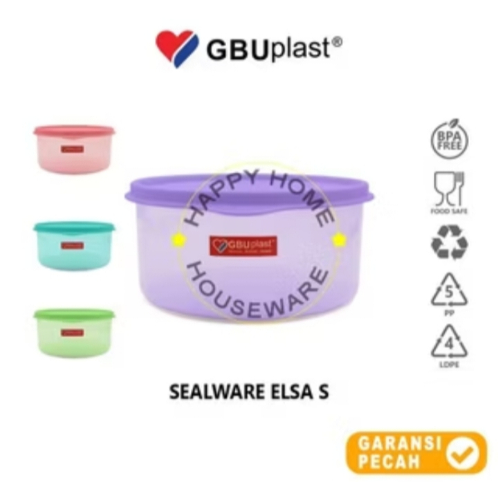 GBUplast Sealware Elsa Round/Toples Kedap Udara Serbaguna Bulat Size S 1,4L
