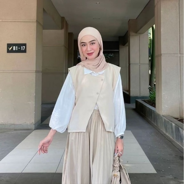 ROMPI VEST KOREAN STYLE / Vest Outer Rompi Atasan Crop Top / VEST / ROMPI / BLAZER