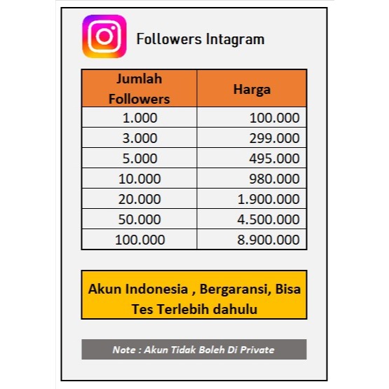 Jasa Tambah Followers Instagram