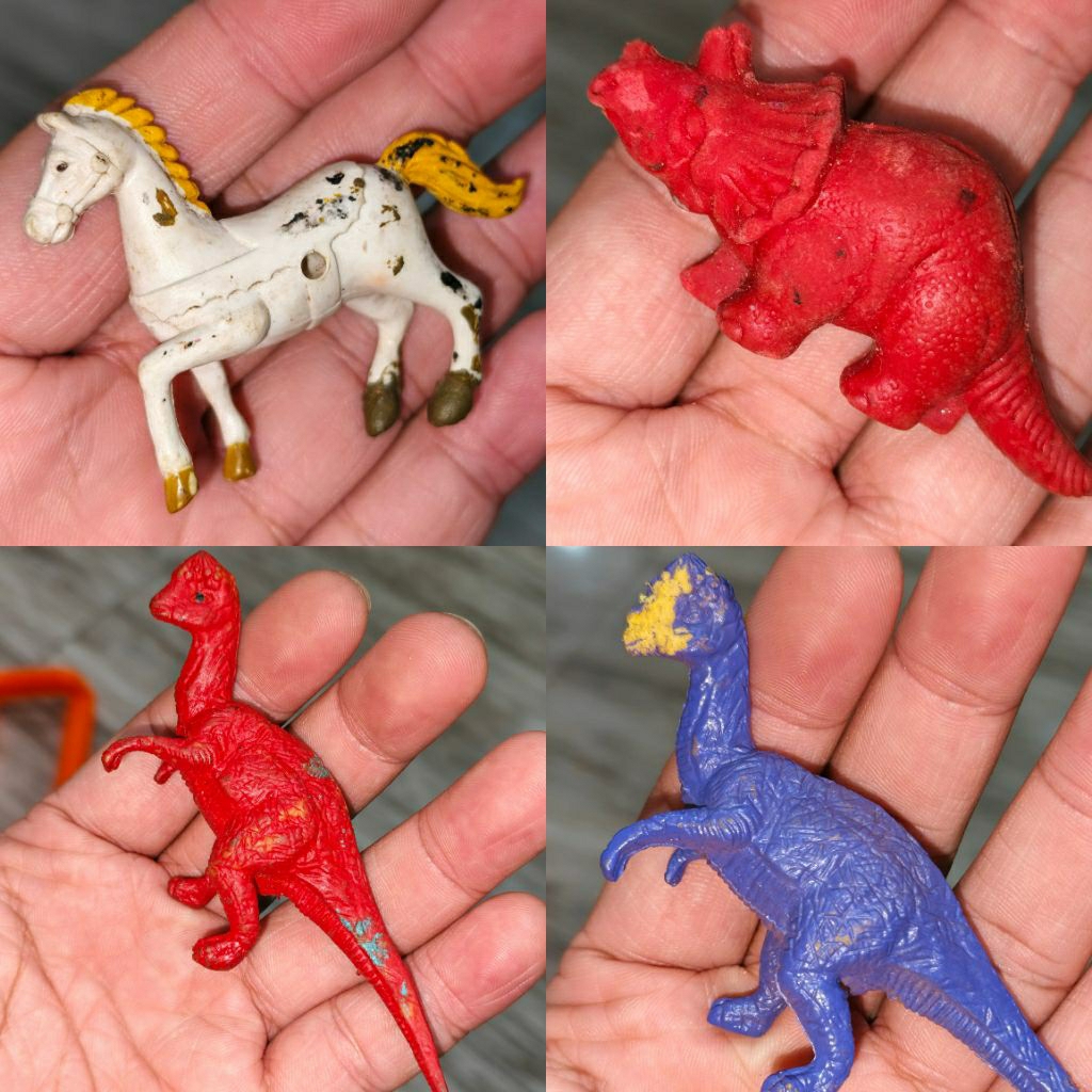 BANYAK MODEL HEWAN PURBA KARET BINATANG ANIMAL IKAN PARI FISH KAMBING KUDA DINOSAURUS MONSTER ANJING