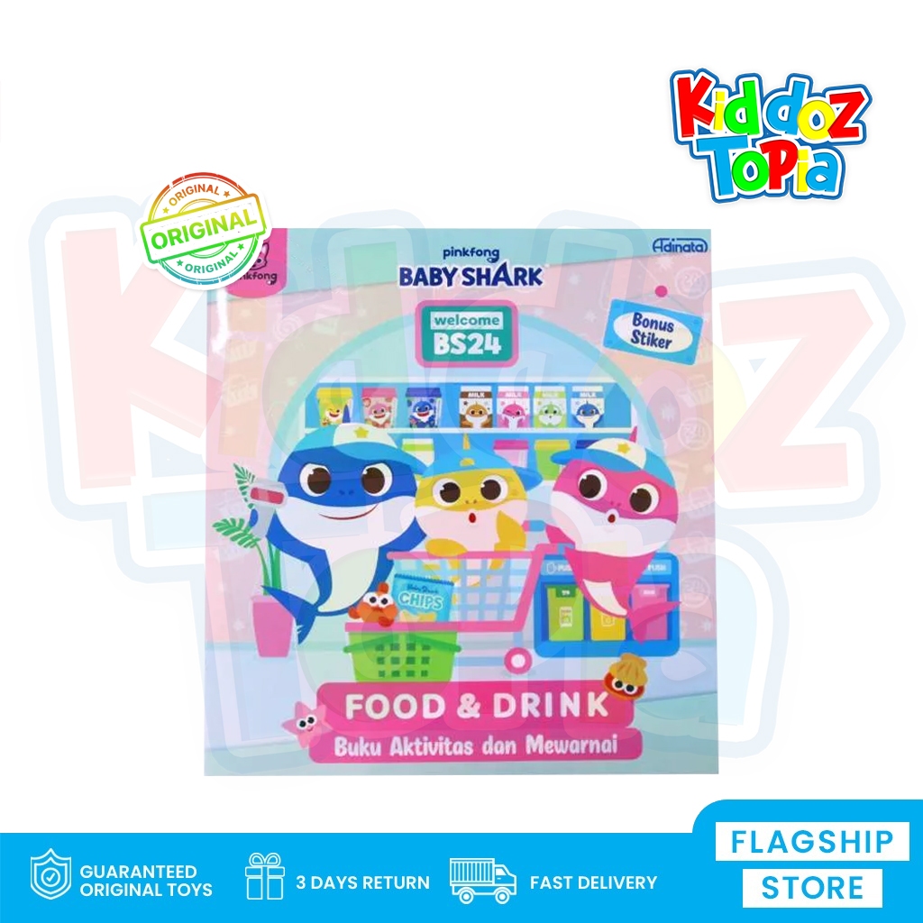

Adinata Baby Shark Coloring Book S Buku Mewarnai 2530-4003 GLC