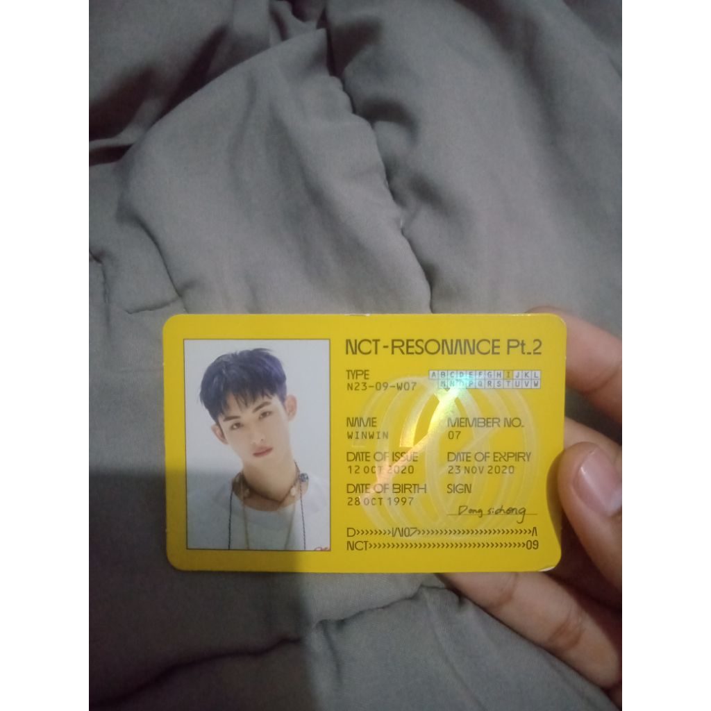 ID CARD WINWIN NCT OFFICIAL