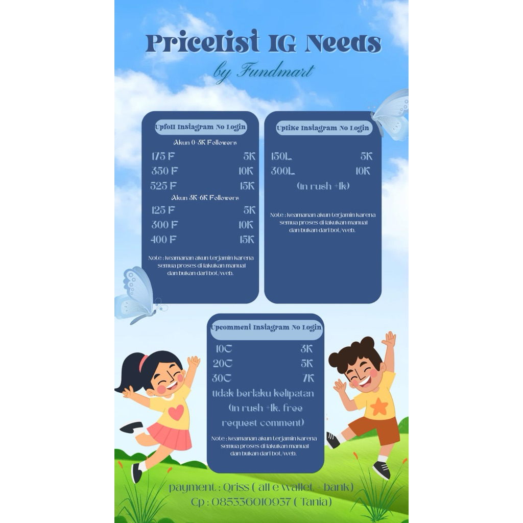 UPFOLL MURAH-AMAN‼️