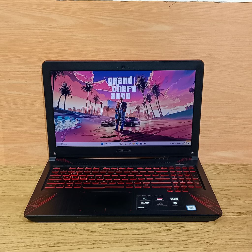 Laptop gaming Asus tuf fx504gd Intel core i5-8300H Nvidia GTX 1050 ram 16gb/SSD 512gb fhd IPS backli