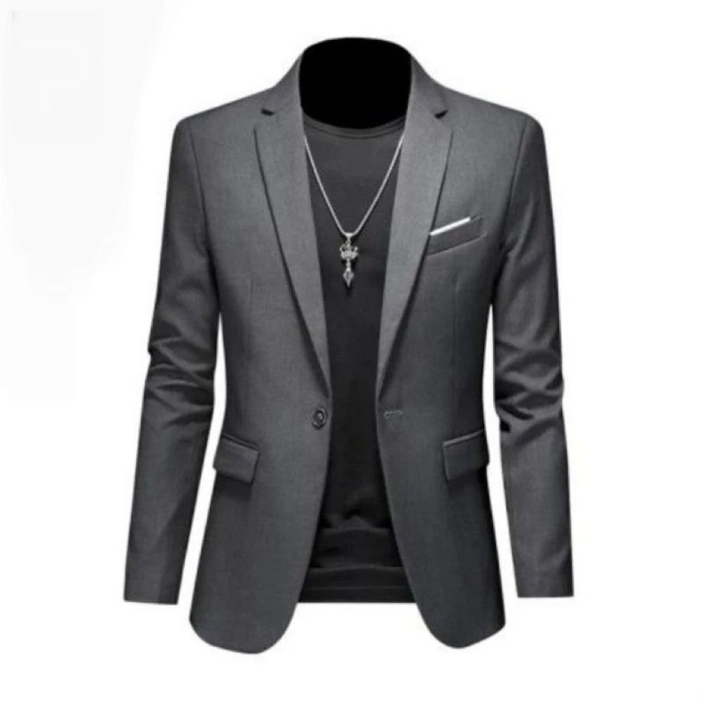 jas blazer pria slimfit korean style Jas formal kantor modern