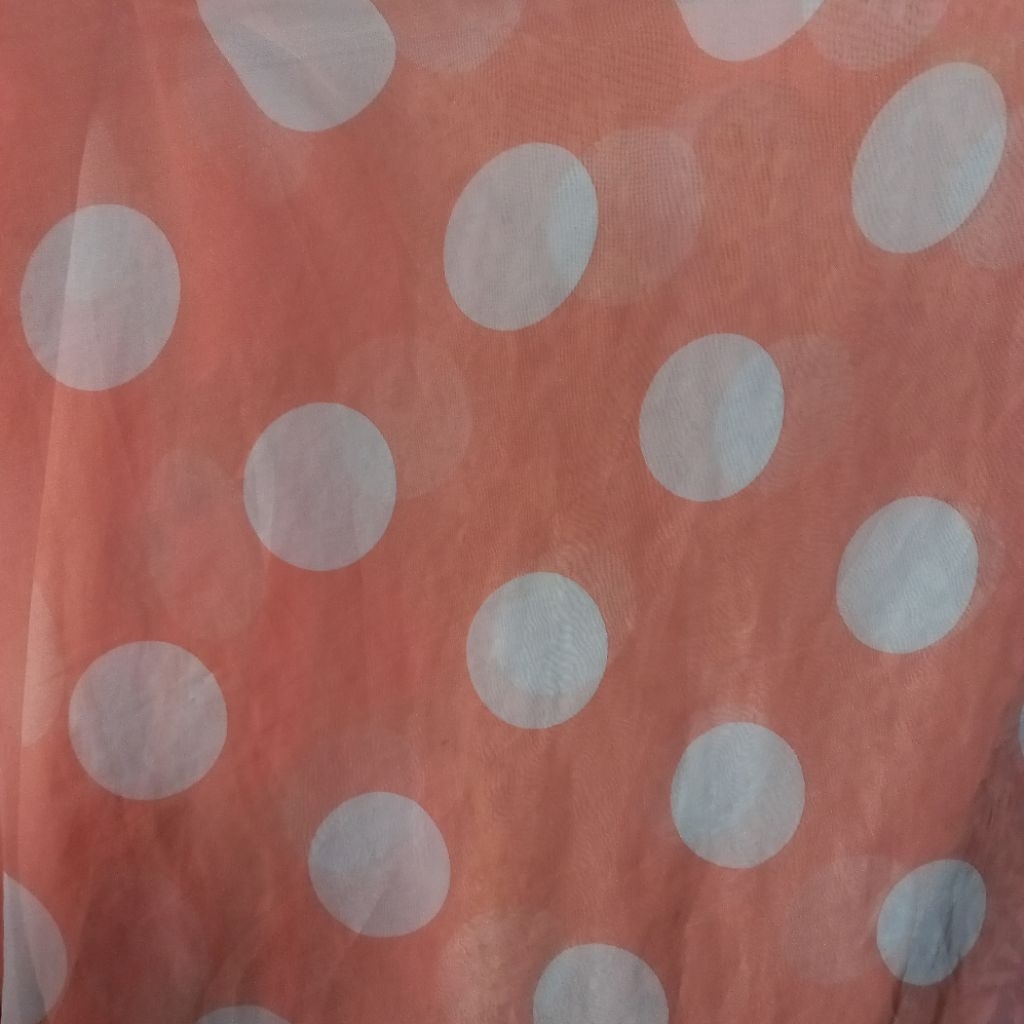 1/2 meter Kain Sifon | Bahan Sifon | Kain Meteran | Sifon Motif Polkadot | Bahan Import