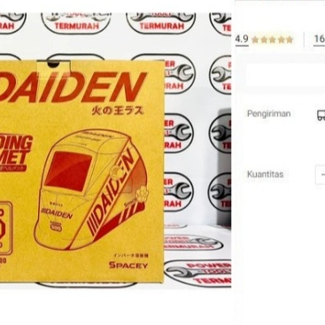 

DAIDEN HELM LAS WELDING HELMET KANNO 500 HELM LAS OTOMATIS KANNO 500