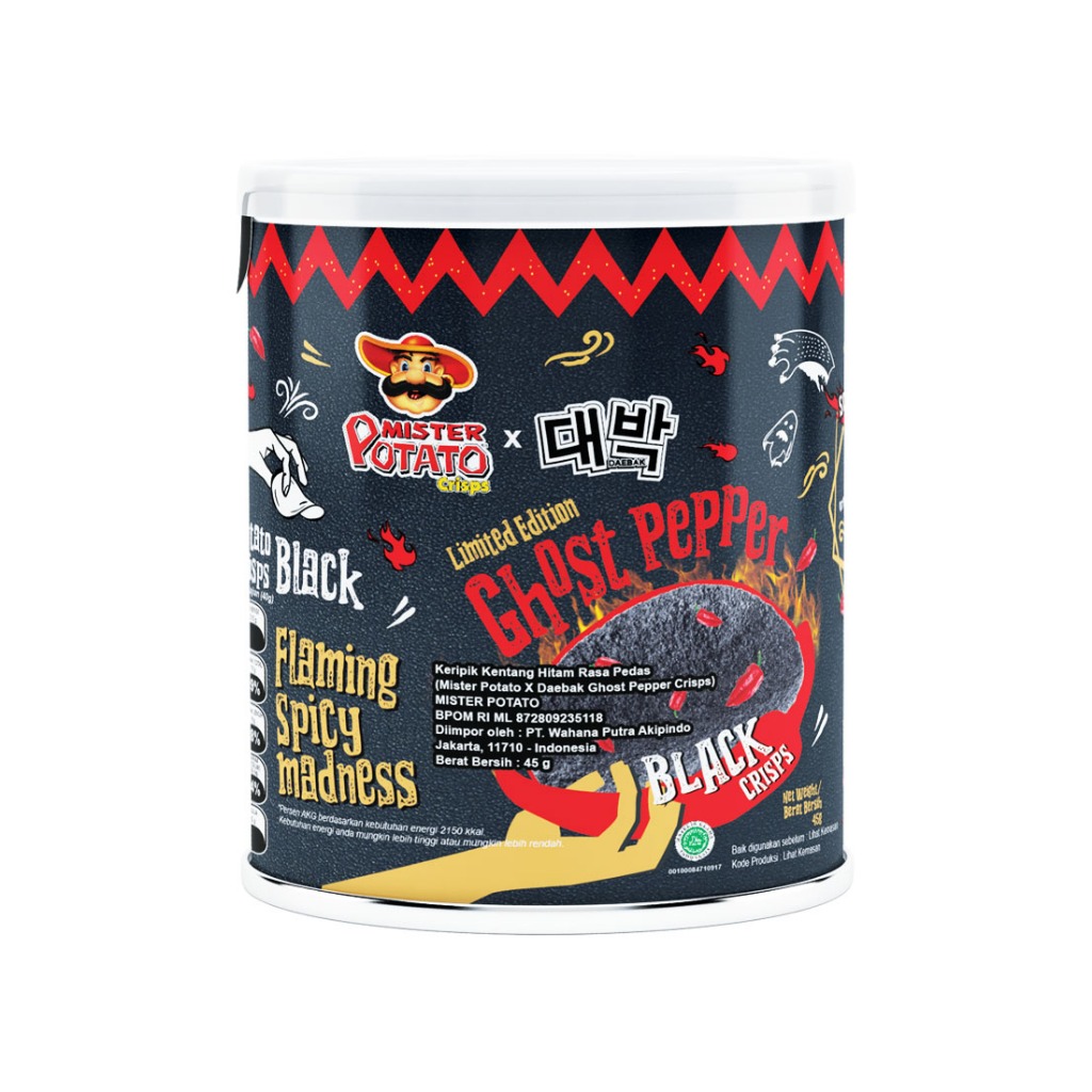 

mister potato snack crisps ghost pepper 40g