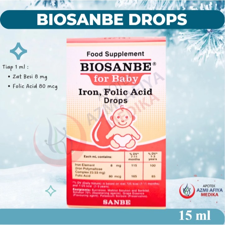Biosanbe For Baby Drop - Suplemen Zat Besi