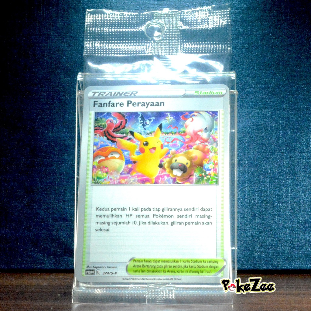 Pokemon Festival Jakarta Kartu Promo Pikachu Eevee Fanfare Perayaan